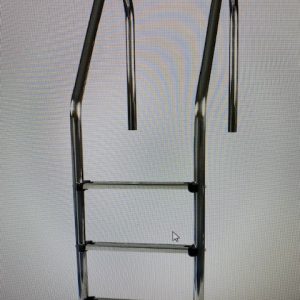 Tiefbeckenleiter LUXUS Holme 43 mm, 3-stufig