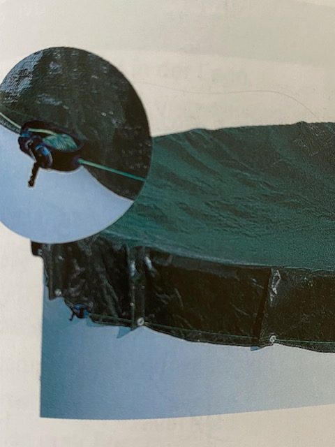 Abdeckung Premium für Oval 350 x 750 cm, Planenmaß 470 x 870 cm